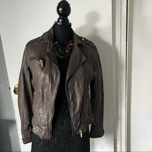 🆕🆙MICHEAL Micheal Kors Moto Leather Jacket